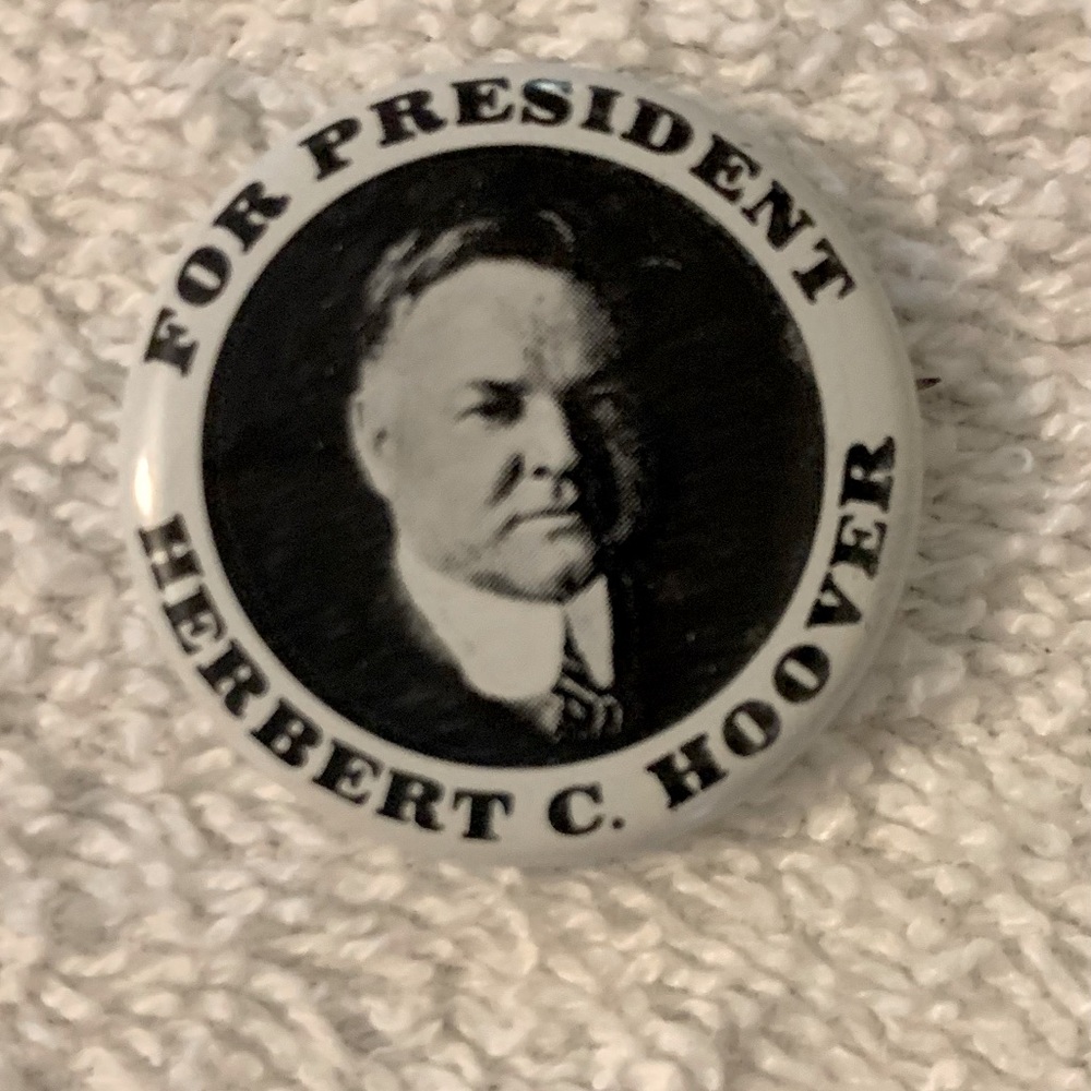 For President Herbert Hoover Pin